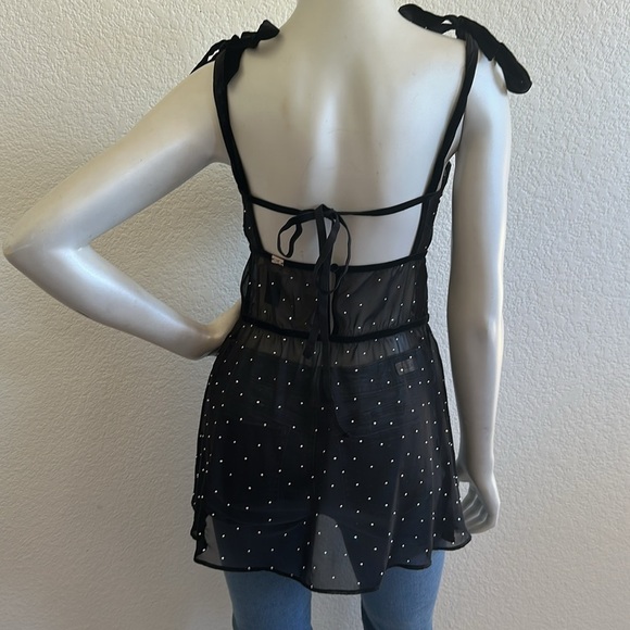 For Love and Lemons Kkivvies Lucky Dice velvet mini slip - Picture 10 of 11